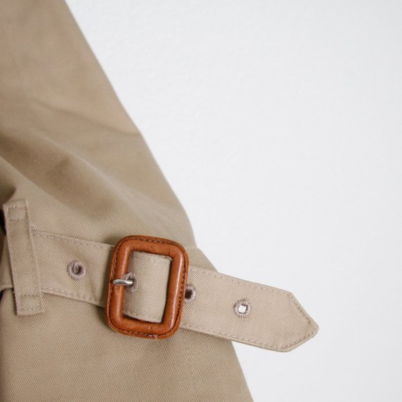 Burberry Vintage Double Breasted Trench Coat Nova Check Lining 54 Short Men's - Picture 9 of 14